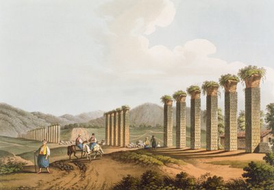 Ruins of an aqueduct near Ephesus by Luigi Mayer